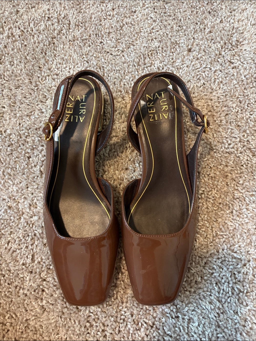 Chocolate brown flats